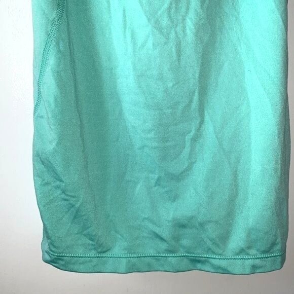 Danskin Now Womens Fitted Racerback Tank Top M Teal Polyester/Spandex Athletic W - Picture 5 of 9